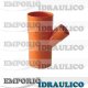 Derivazione Ridotta 45° MF 100/80 PVC Arancio