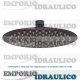 Soffione Doccia Rotondo Slim Inox Nero Opaco