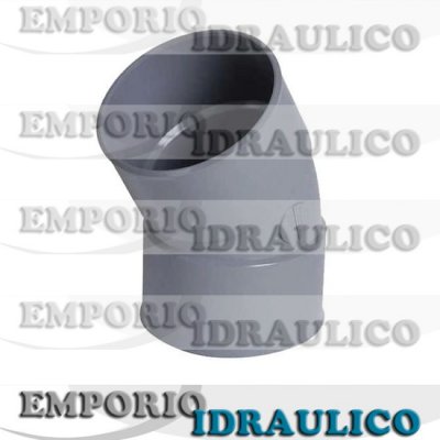 Curva 45° FF da 50 PVC Grigio