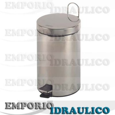 Cestino a Pedale Acciaio Inox Lucido